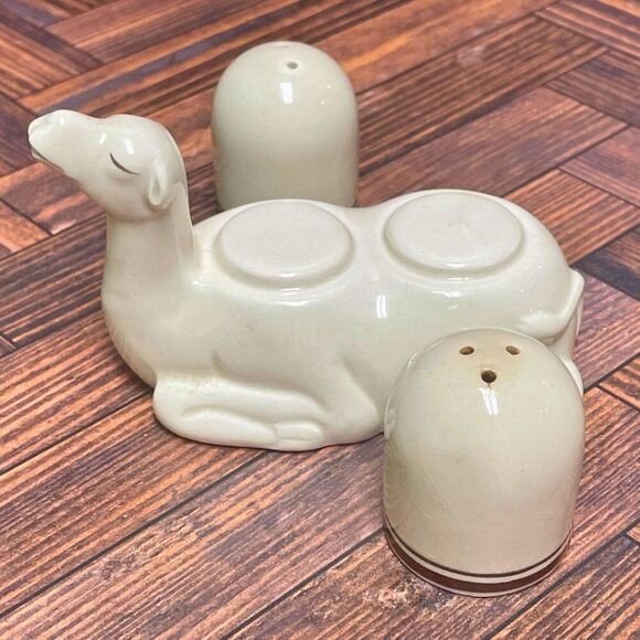 Vintage Rare Fitz & Floyd Camel Salt & Pepper Shaker Set (c. 1978) - Picture 3 of 10